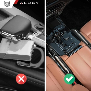 Auto-Organizer für das Auto zwischen den Sitzen Alogy Car Front Seat Storage Box schwarz