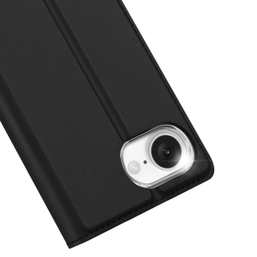 Apple iPhone 16e / SE 4 2025 Dux Ducis Schutzhülle mit Skin Pro Flip Schwarz