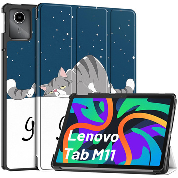 Etui ochronne do Lenovo Tab K11 / K11E 11” M11 10.95" TB330FU / TB330XU / TB331FC obudowa na tablet Case Alogy Book Cover Sleeping Cat