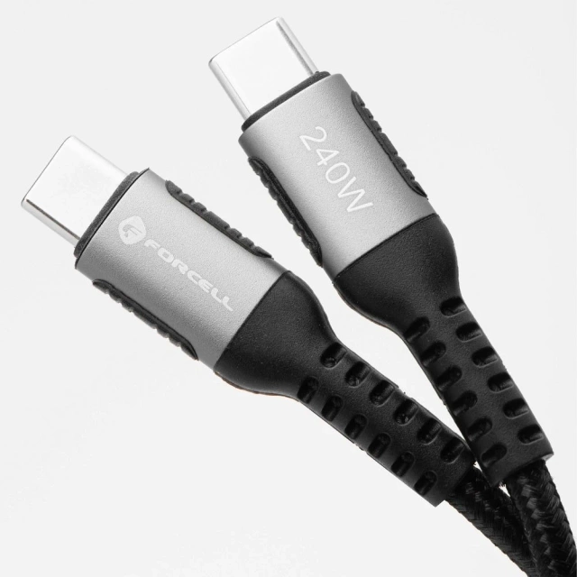 Kabel USB-C zu USB-C 240W 1,2m Nylon QC 4.0 PD SUPERVOOC