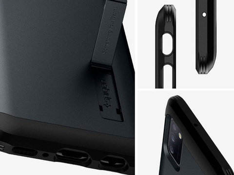 Etui Spigen Tough Armor für Samsung Galaxy A41 Metal Slate