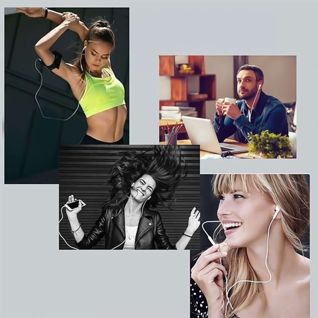 Słuchawki douszne przewodowe Lightning do iPhone 14/13/12/11/PRO/MAX/XS/XR/X/SE z mikrofonem EarPhones Białe