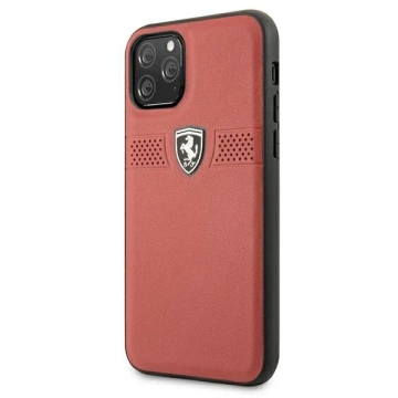 Etui na telefon Ferrari iPhone 11 Pro 5,8" czerwony/red hardcase Off Track Leather