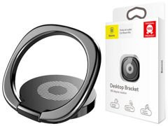 Baseus ring uchwyt na telefon metalowy Desktop Bracket czarny