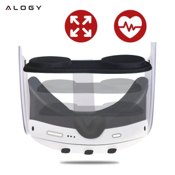 Osłona do soczewek Alogy VisionGuard do gogli okularów VR do Meta Quest 3 Czarna