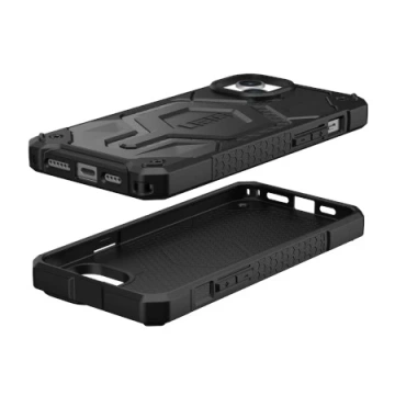 UAG Monarch Pro Hülle – Schutzhülle für iPhone 15 Plus, kompatibel mit MagSafe (Kohlefaser)