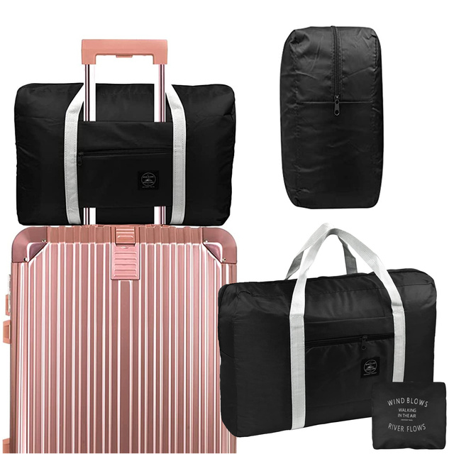 Torba podróżna sportowa na ramię męska damska na siłownie treningowa bagaż podręczny 45x30 materiałowa Alogy Sport Czarna