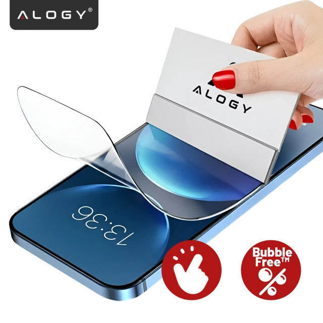 Folia hydrożelowa do Apple iPhone 16e – elastyczna ochrona ekranu, samoregeneracja, pełne dopasowanie i wysoka przejrzystość – Alogy Hydrogel Film™