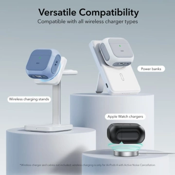 Schutzhülle für ESR Orbit Halolock MagSafe Apple AirPods 4 White Kopfhörer