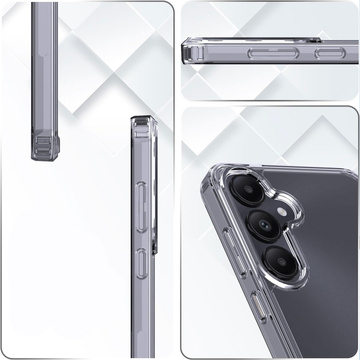 Hülle für Samsung Galaxy S24 3mk Armor Case Klares Gehäuse, gepanzerte Rückseite, transparentes Glas