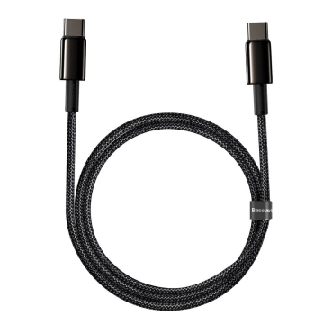 Baseus Tungsten Gold USB-C auf USB-C Kabel, 100W, 2m (schwarz)