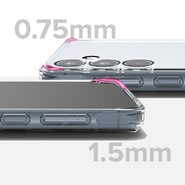 Etui do Samsung Galaxy A35 5G obudowa Case Cover Ringke Fusion Matte Clear matowe przezroczyste plecki + Szkło