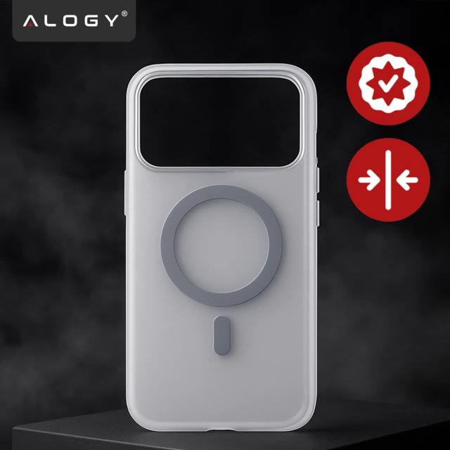 Etui do Apple iPhone 17 Pro – matowa obudowa do MagSafe z ochroną obiektywu, smukłe i odporne na zarysowania, idealne dopasowanie – Alogy Skinny MatteCase™ Białe