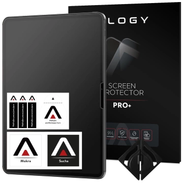 Matowe Szkło hartowane do Apple iPad Air 6 11" 2024 Alogy Matte Paper-Like Screen Protector z zestawem montażowym