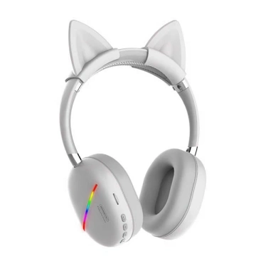 Bluetooth-Kopfhörer Somostel Kids weiß SMS-CJ17 LED RGB