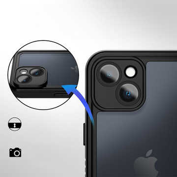 Hülle für iPhone 14, wasserdicht, gepanzert, 360-Grad-Hülle, Hybrid-Kameraobjektivschutz, IP68, wasserdicht, Schwarz