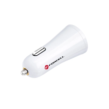Ładowarka samochodowa Forcell Quick Charge 3.0 2.4A Biała