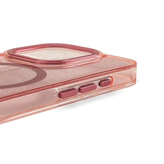 Etui Wozinsky Glitter MagSafe do Samsung Galaxy S24 FE Różowe Brokat