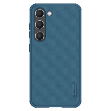 Etui Nillkin Super Frosted Shield Pro etui do Samsung Galaxy S23+ pancerny pokrowiec + podstawka na telefon niebieskie