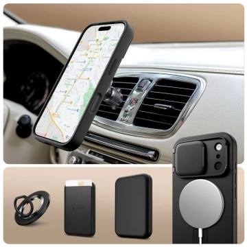 Etui Tech-Protect Kevlar Aura MagSafe do iPhone 17 Pro Max, czarne