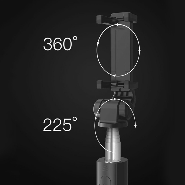 Kijek Uchwyt Selfie Stick Tripod Bluetooth bezprzewodowy L01S Wireless Black