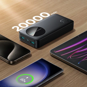 Powerbank Joyroom 20000mAh 2.4A 2x USB-A 1x USB-C - schwarz