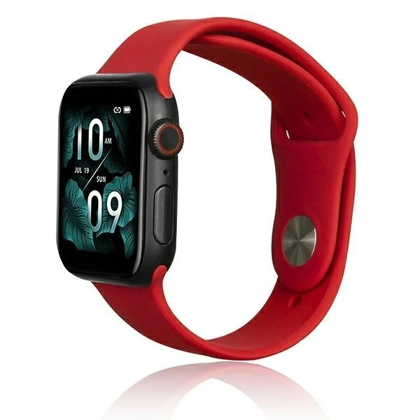 Beline Silikon Smartwatch Armband für Apple Watch 42/44/45/49mm Rot/Rot
