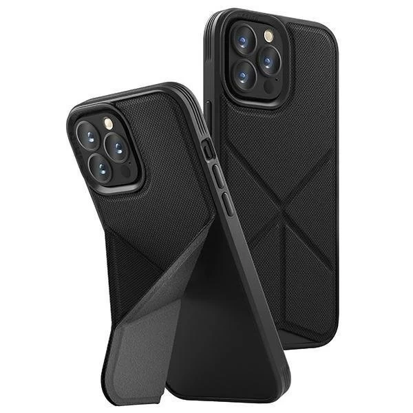 UNIQ-Hülle Transforma iPhone 13 Pro / 13 6.1 "schwarz / ebenholzschwarz MagSafe