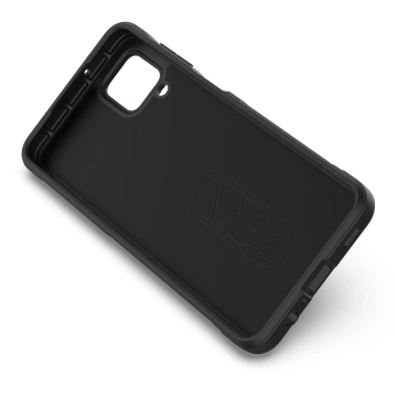 Magic Shield Case etui do Samsung Galaxy A12 elastyczny pancerny pokrowiec czarny