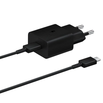 Samsung ładowarka sieciowa USB Typ C 15W PD AFC + kabel USB Typ C czarny (EP-T1510XBEGEU)