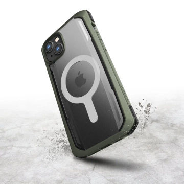 Raptic Secure Case iPhone 14 Plus mit gepanzerter MagSafe-Hülle grün