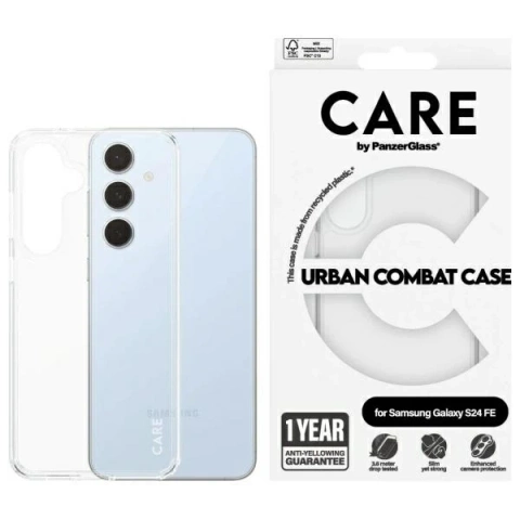 Hülle für Samsung Galaxy S24 FE CARE von PanzerGlass Urban Combat Case Schwarz