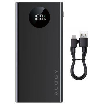 PowerBank Alogy TurboCharge 120W PD PowerDelivery Schnellladung 10000mAh 2x USB-A 1x USB-C Schwarz