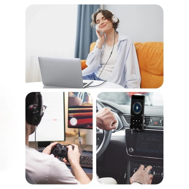 Przewód UGREEN kabel przedłużacz AUX 3.5mm mini jack 1m