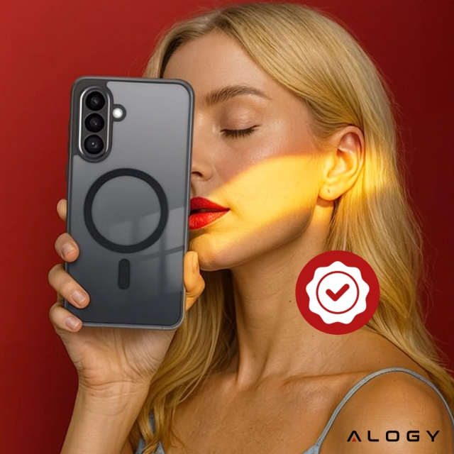 Etui do Samsung Galaxy A36 5G obudowa ochronna na telefon Alogy Matte HybridShield™️ Case Matowe Czarne