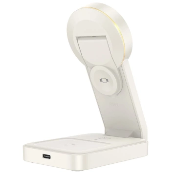 HOCO Ładowarka Indukcyjna 3w1 Kompatybilna z MagSafe 15W CQ3 Biała