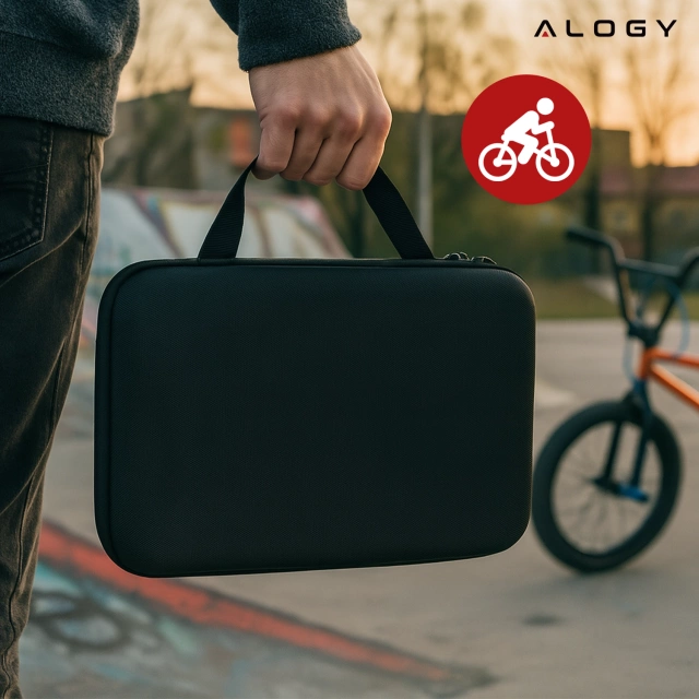 Zestaw Akcesoriów do GoPro Hero 13 12 11 10 9 8 7 6 kamerki sportowej zestaw mocowań Alogy ActionKit™ XXL 58w1 z Etui pokrowcem Walizką