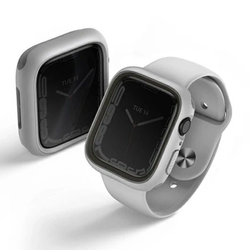 UNIQ Moduo Schutzhülle für Apple Watch Series 4/5/6/7/8/SE 44/45mm kreidegrau/kreidegrau