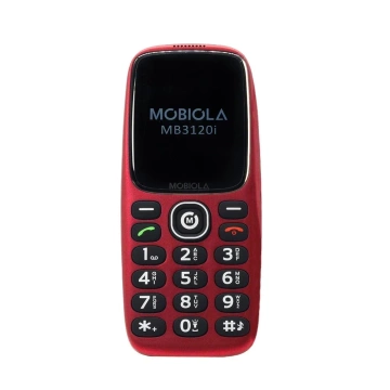 Telefon GSM Mobiola MB3120i Czerwony 2G z przyciskiem SOS dla seniora