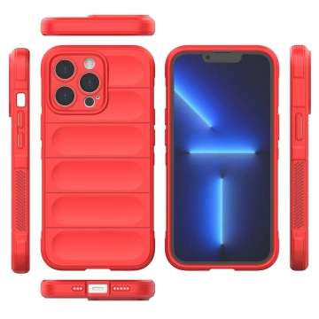 Magic Shield Case Hülle für iPhone 13 Pro flexible gepanzerte Hülle rot