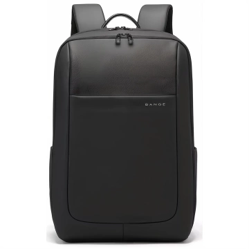 Bange Wasserdichter Rucksack Laptoptasche 15,6" Urban Travel 46x30x16 cm Für Arbeit Schule Flugzeug Herren Damen Schwarz
