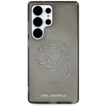 Etui Karl Lagerfeld Rhinestones Karl Head Logo do Samsung Galaxy S25 Ultra Czarny