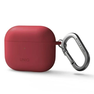 Etui ochronne na słuchawki UNIQ etui Nexo do Apple AirPods 3 + Ear Hooks Silicone czerwony/coral