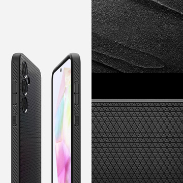 Etui Spigen Liquid Air für Samsung Galaxy A35 5G Mattschwarz