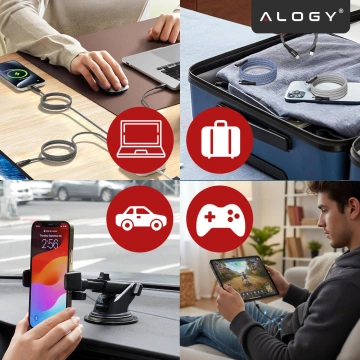 Handyhülle Wasserdichtes Gehäuse Alogy universal IPX8 bis 6,5 Schwarz