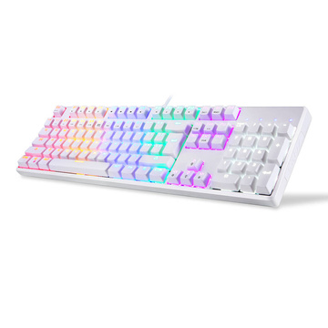 Motospeed CK107 RGB mechanische Tastatur (weiß)