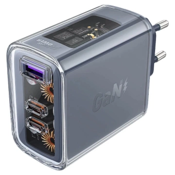 Acefast A45 GaN 65W 3-Port Ladegerät (1xUSB, 2xUSB-C) grün