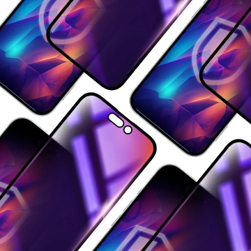 Sichtschutzglas für Apple iPhone 15 Pro 3mk Rainbow Privacy