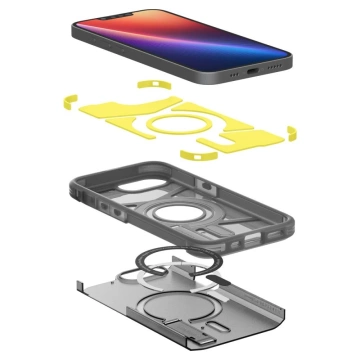 Etui für iPhone 16e Spigen Tough Armor Mag MagSafe Frost Black