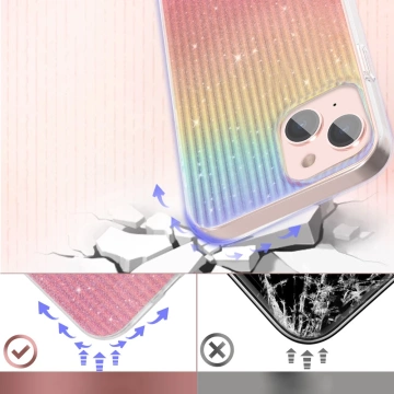 Kingxbar Travel Series Luxury Elegant Case für iPhone 13 Orange (Sunset)